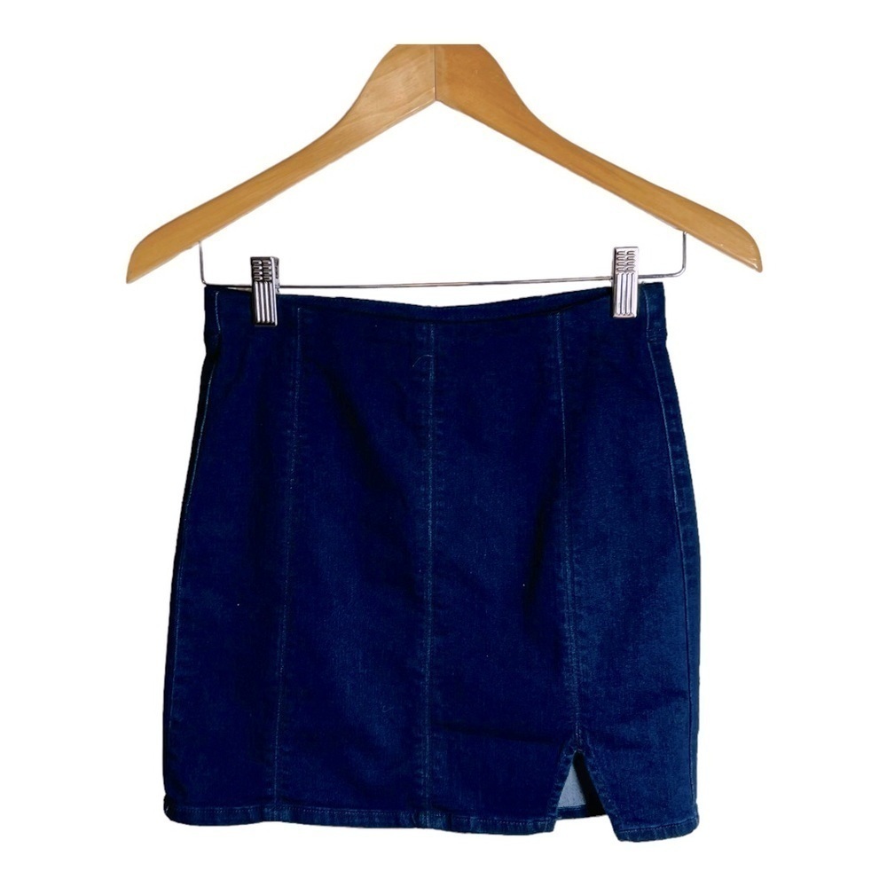 Free people denim mini skirt - Picture 1 of 4